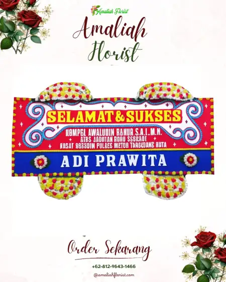 Papan Bunga Ucapan Selamat Arok